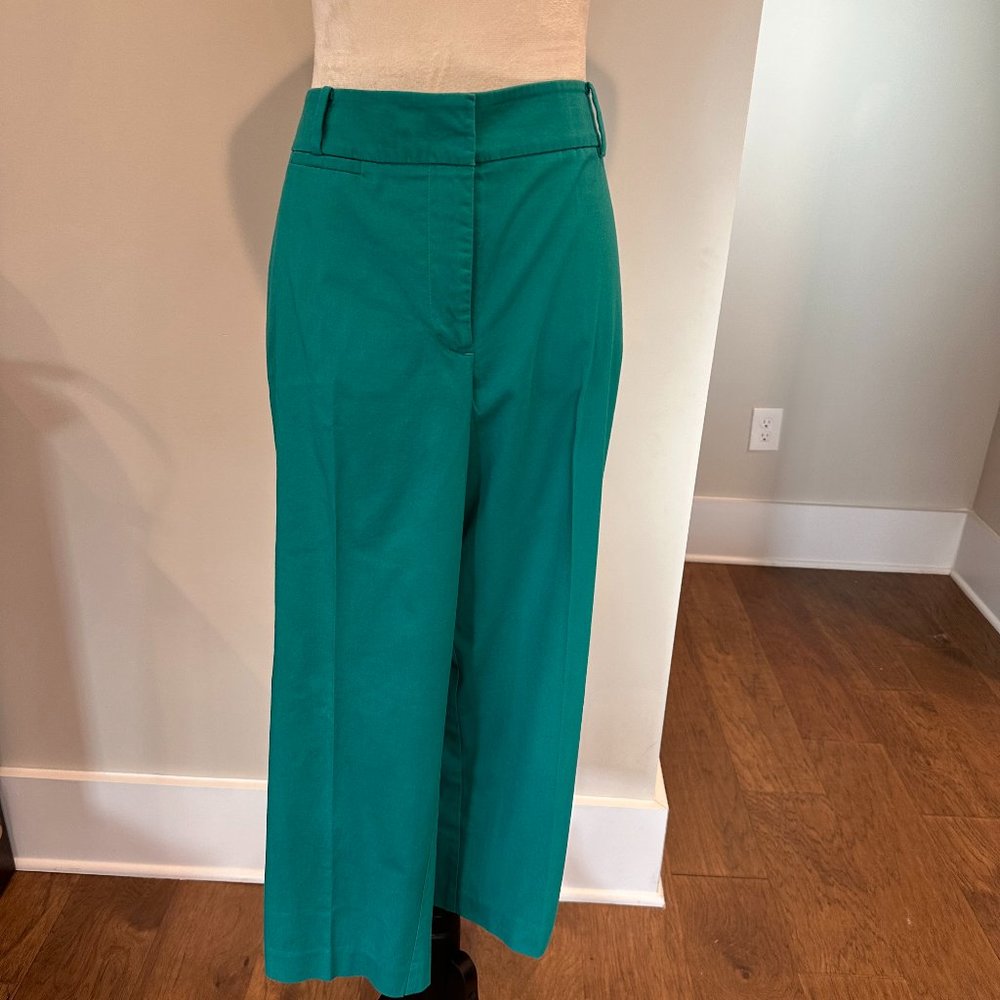 Ann Taylor Signature Cropped Pants - Size 16 - Greenish Blue
